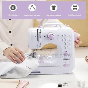 Home Mini Portable Sewing Machine – 12 Stitch Patterns With Foot Pedal