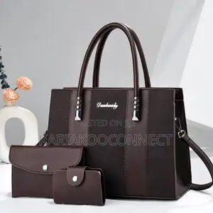 Linen-Texture Handbag Set
