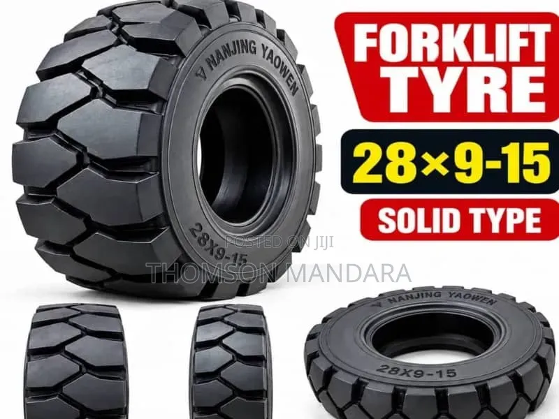 28×9-15 Solid Forklift Tyres – For Sale