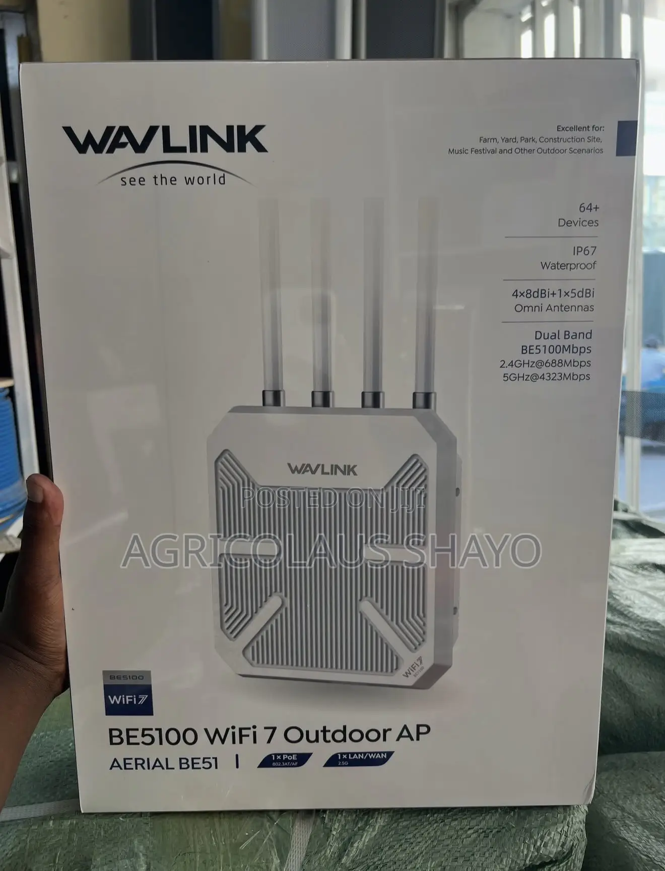 WAVLINK Outdoor AP - BE5100 Wi-Fi 7