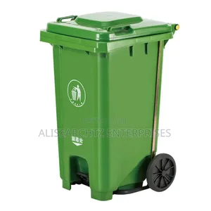 240Ltr Dustbin 2 Wheel Metal Padel