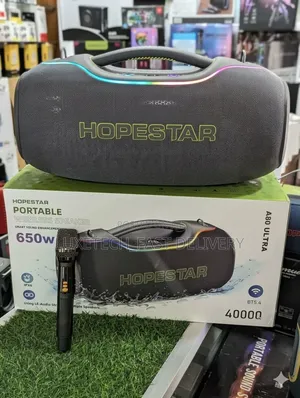Hopestar A80 Ultra 650W Bluetooth Party Speaker –RGB Lights With 1 Mic