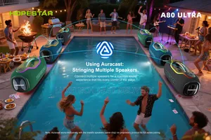 Hopestar A80 Ultra 650W Bluetooth Party Speaker –RGB Lights With 1 Mic