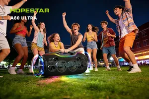 Hopestar A80 Ultra 650W Bluetooth Party Speaker –RGB Lights With 1 Mic