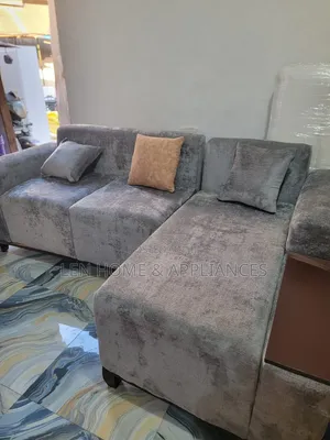 Sofa L Shape Luxury Have Fiber and Spring
