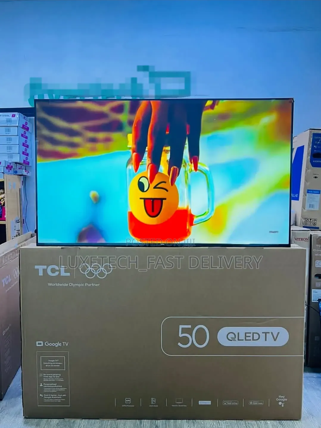 TCL 50 Inches T6D QLED Google TV – Dolby Vision, Atmos, HDR10+ 2026