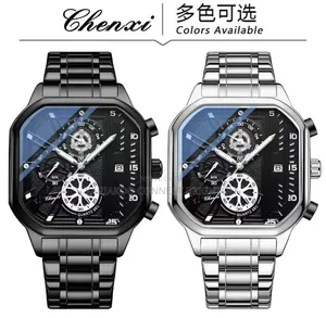 Silver Metallic Multi-Function Chronograph Watch