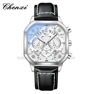 Black Stainless Steel Multi-Function Chronograph Watch