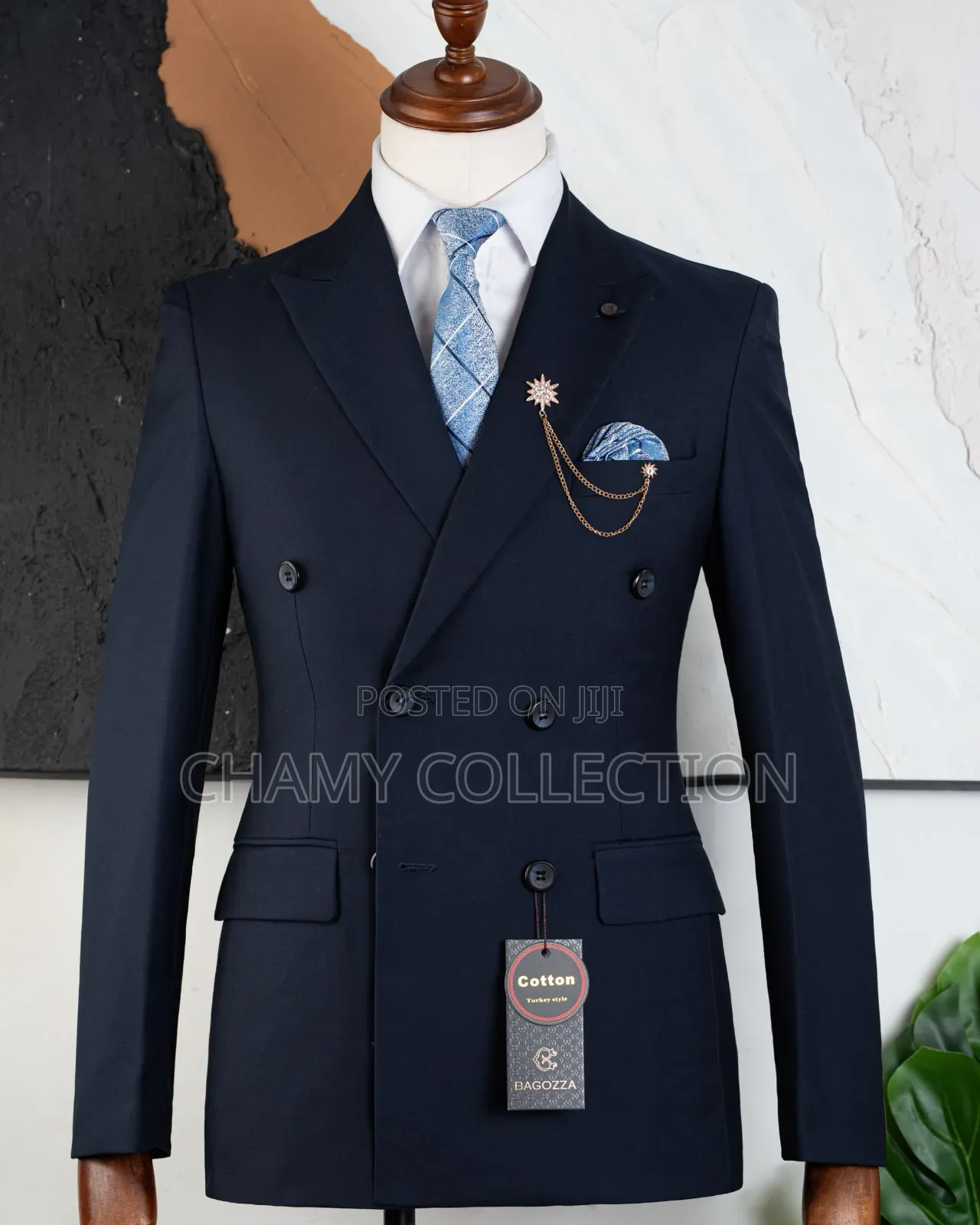 Mens Suits Dark Blue Six Batan