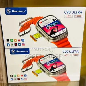 Smartbarry C90 Ultra 4G LTE-enabled Android Smartwatch.