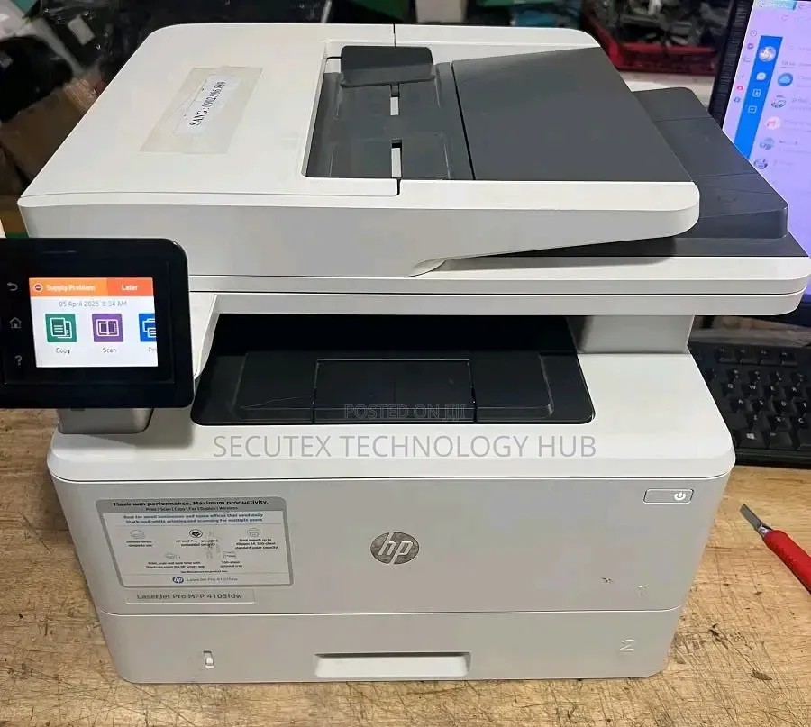 HP Color LaserJet Pro MFP 4103dw – Color WiFi Print Scanner Copier