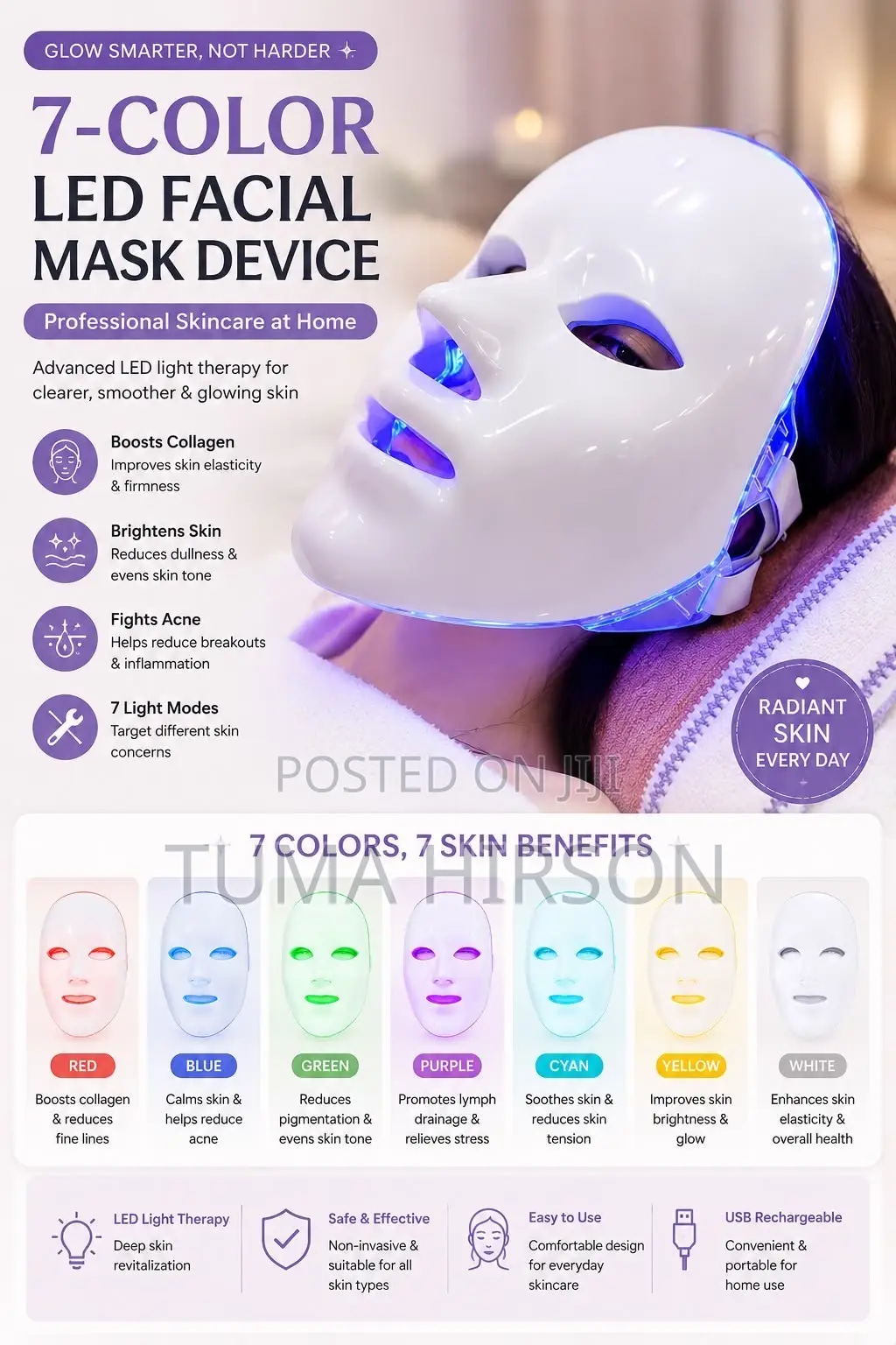 Colourfull LED Facemask
