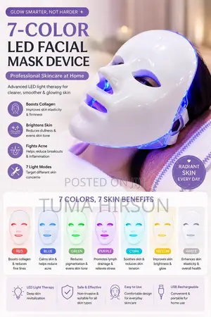 Colourfull LED Facemask