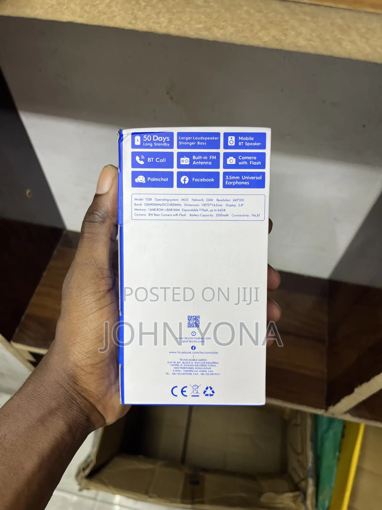 New Tecno T528 Black
