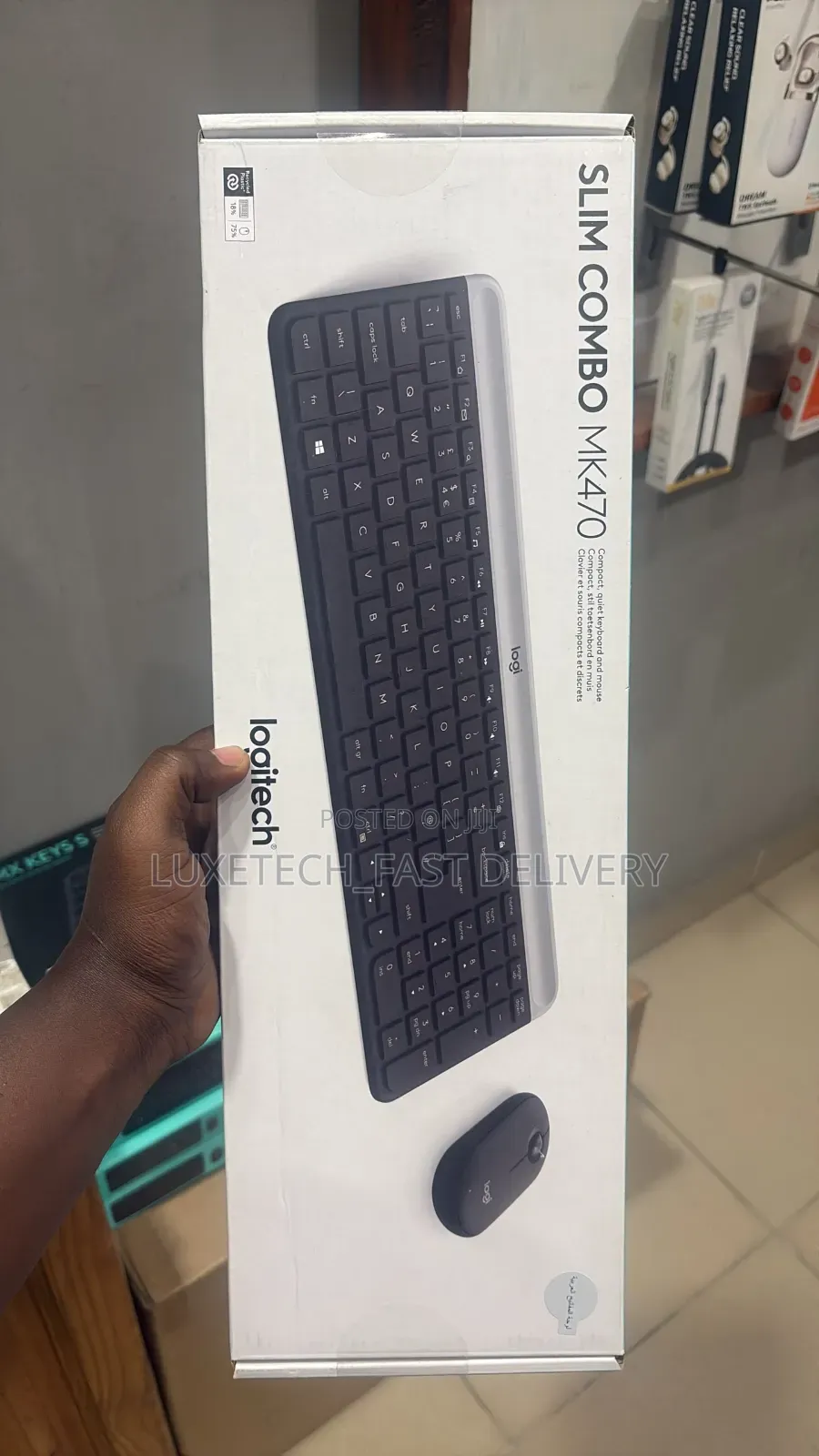 Logitech MK470 Slim Wireless Keyboard + Mouse Combo – Silent, 2.4GHz