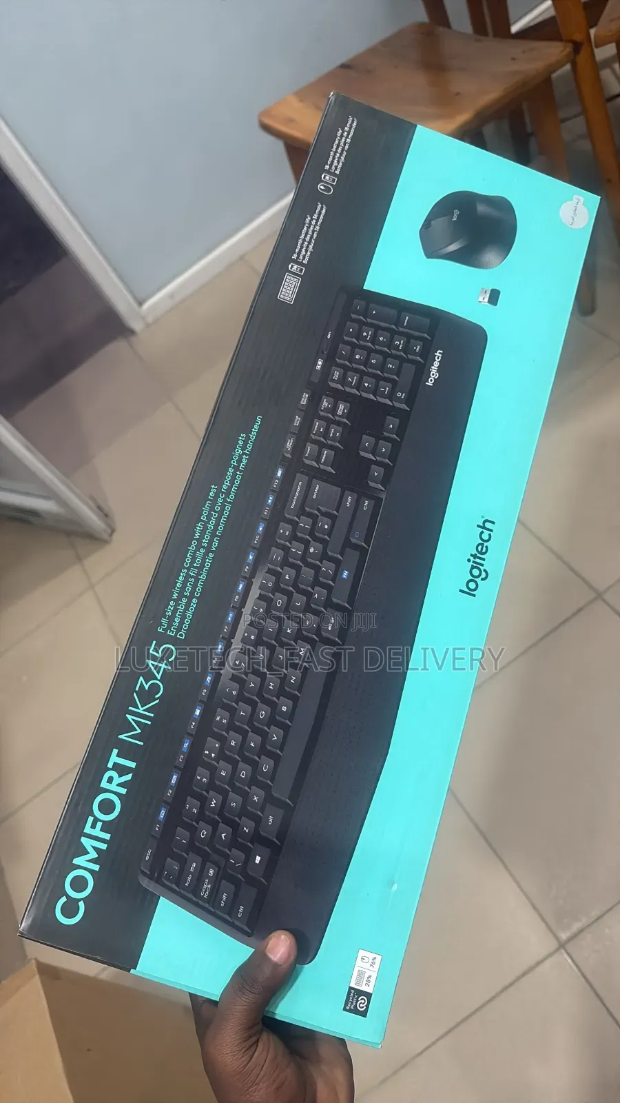 Logitech MK345 Comfort Wireless Keyboard + Mouse Combo – Palm Rest