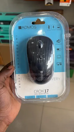 Admos Crok 17 Dual Mode Wireless Silent Mouse – Rechargeable Bluetooth