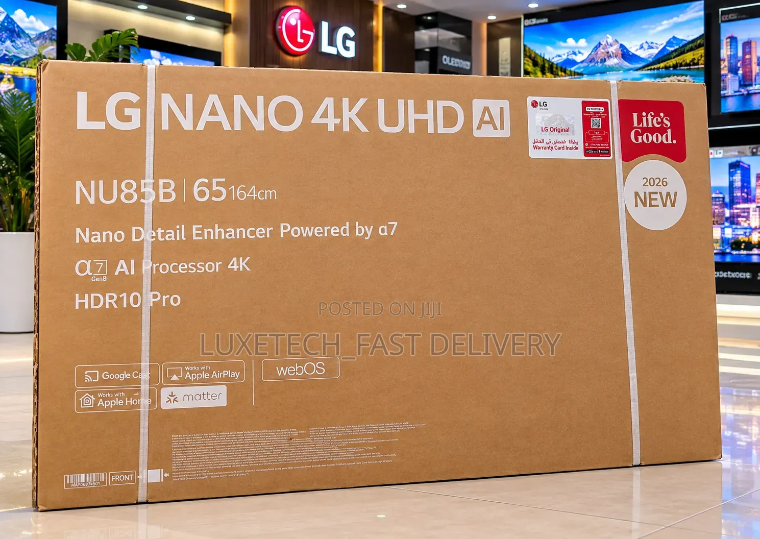 LG 65 Inches Nano Uhd Ai Smart TV Nu85b (Nanocell)