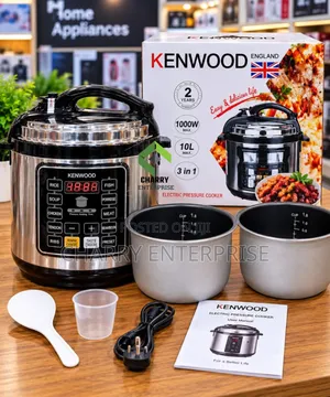 KENWOOD 10 in 1 Multifunction Pressure Cooker With 2 Pots 6L
