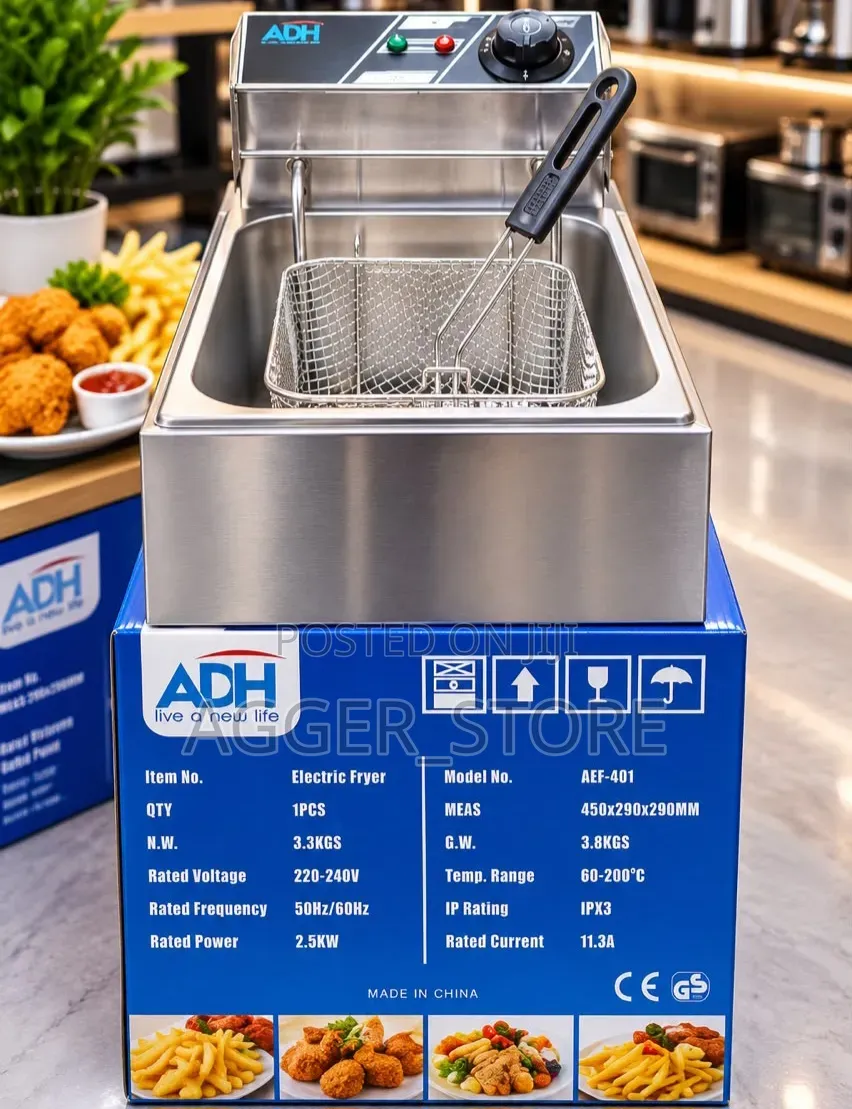 ADH AEF-401 6-Liter Electric Deep Fryer Model
