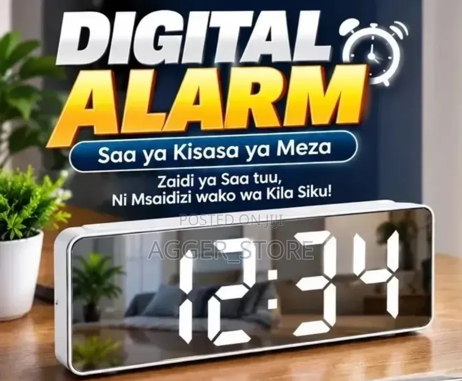 LED Mirror Digital Alarm Clock
