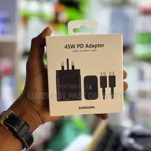 Samsung 45W PD Super Fast Charger – USB-C Wall Adapter With Cable