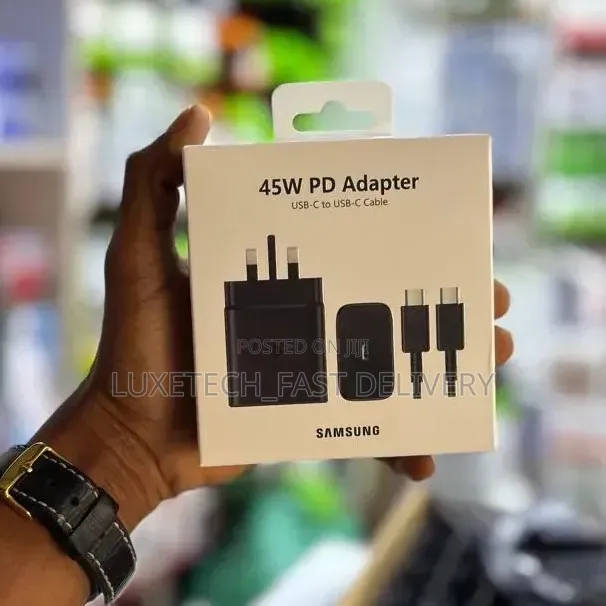 Samsung 45W PD Super Fast Charger – USB-C Wall Adapter With Cable