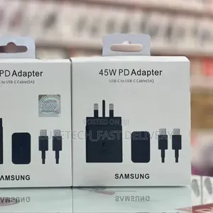 Samsung 45W PD Super Fast Charger – USB-C Wall Adapter With Cable
