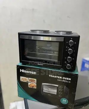 The Hisense 28L Toaster Oven With Hotplates (H28TOBKPKL16)