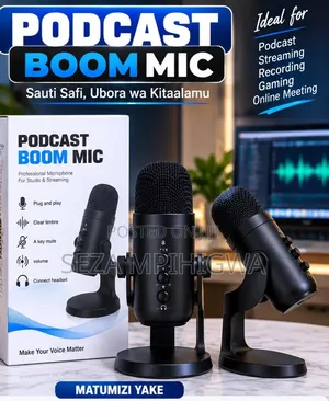 ​Podcast Boom Mic - Professional USB Microphone -