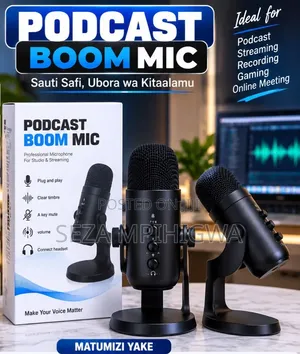 ​Podcast Boom Mic - Professional USB Microphone -