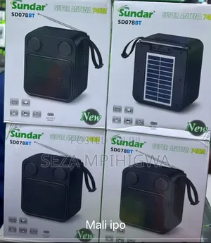 Sundar SD078BT Solar Powered Bluetooth Speaker FM Radio