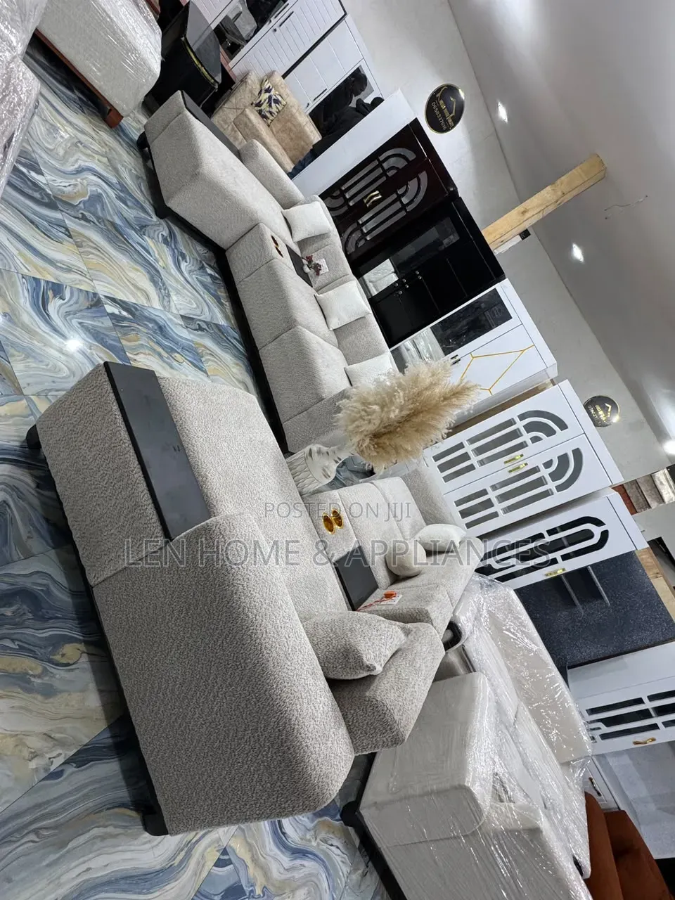 Sofa L Shape High Quality Color Grey