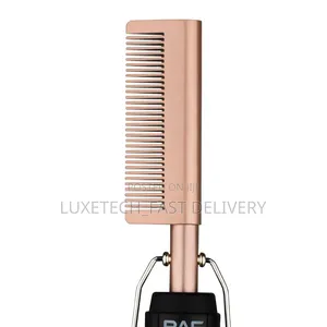 RAF R-599 Wired Hair Straightener Brush – 2-in-1 Ceramic Heated Comb
