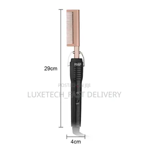 RAF R-599 Wired Hair Straightener Brush – 2-in-1 Ceramic Heated Comb