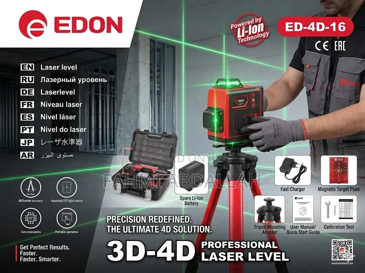 Edon 4D 16-Lines Laser Level