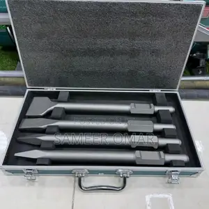 Total Industrial Hex Shank Demolition Chisel Point Set – 4pcs