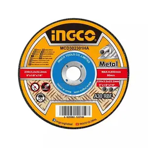 Ingco Abrasive Metal Cutting Disc – 230mm / 9”