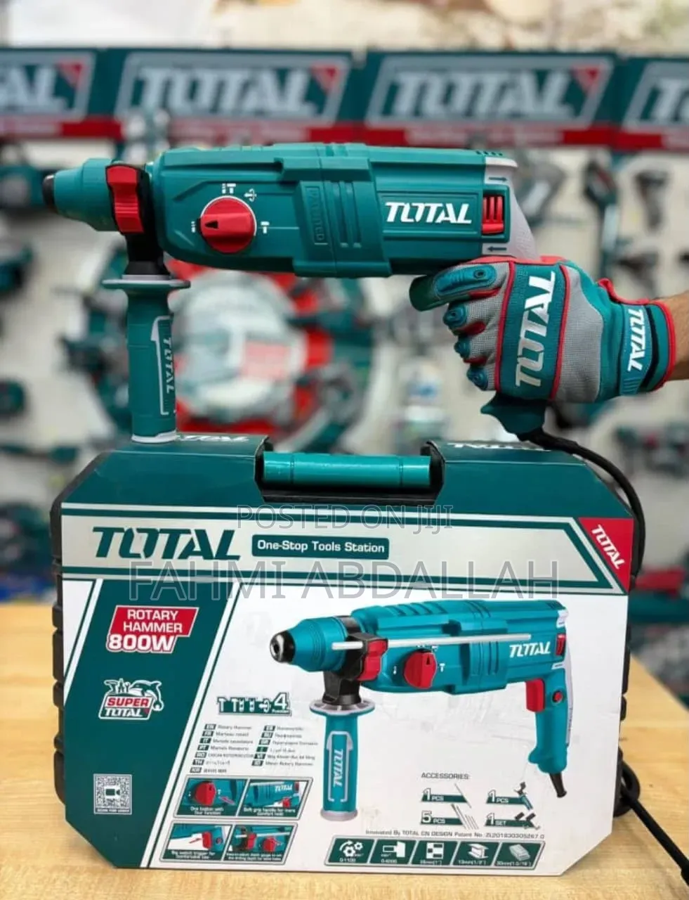 TOTAL Rotary Hammer Drill 26mm (800W / 950W) – Heavy Duty