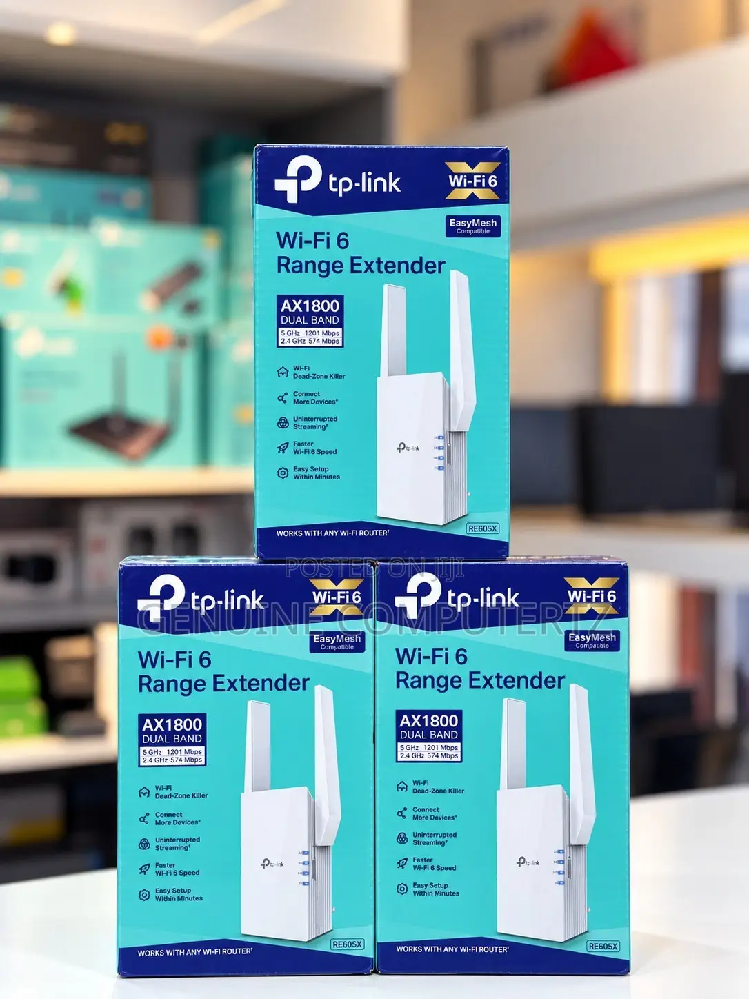 TP-Link RE605X (AX1800 Wi-Fi 6 Range Extender)