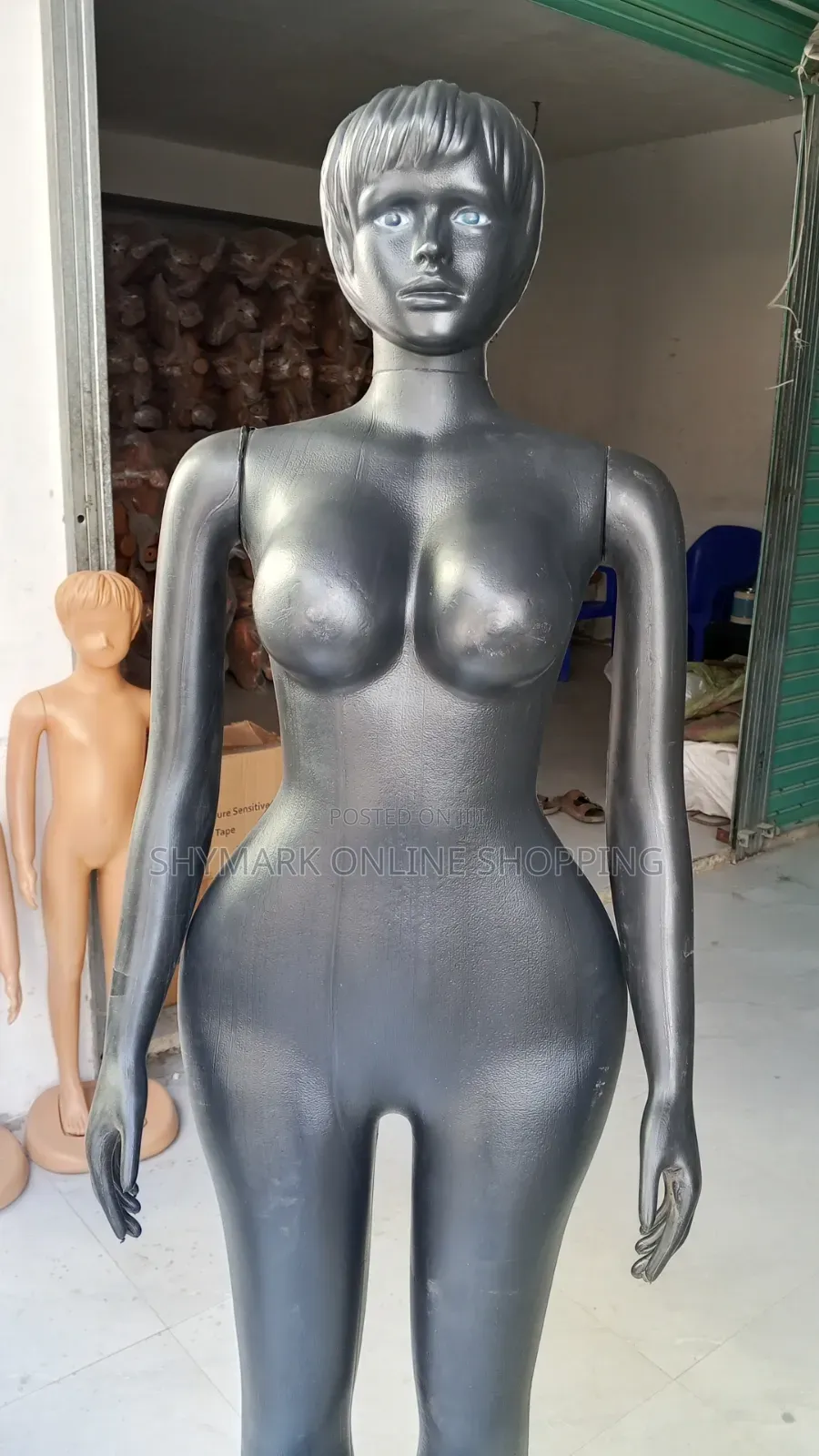 Mdoli Wa Kike Full Body Mannequin Black