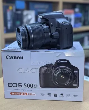 500d Canon Camera With Lens 18-55mm