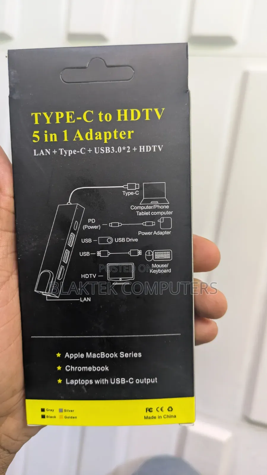 Type C to HDTV 5 in 1
