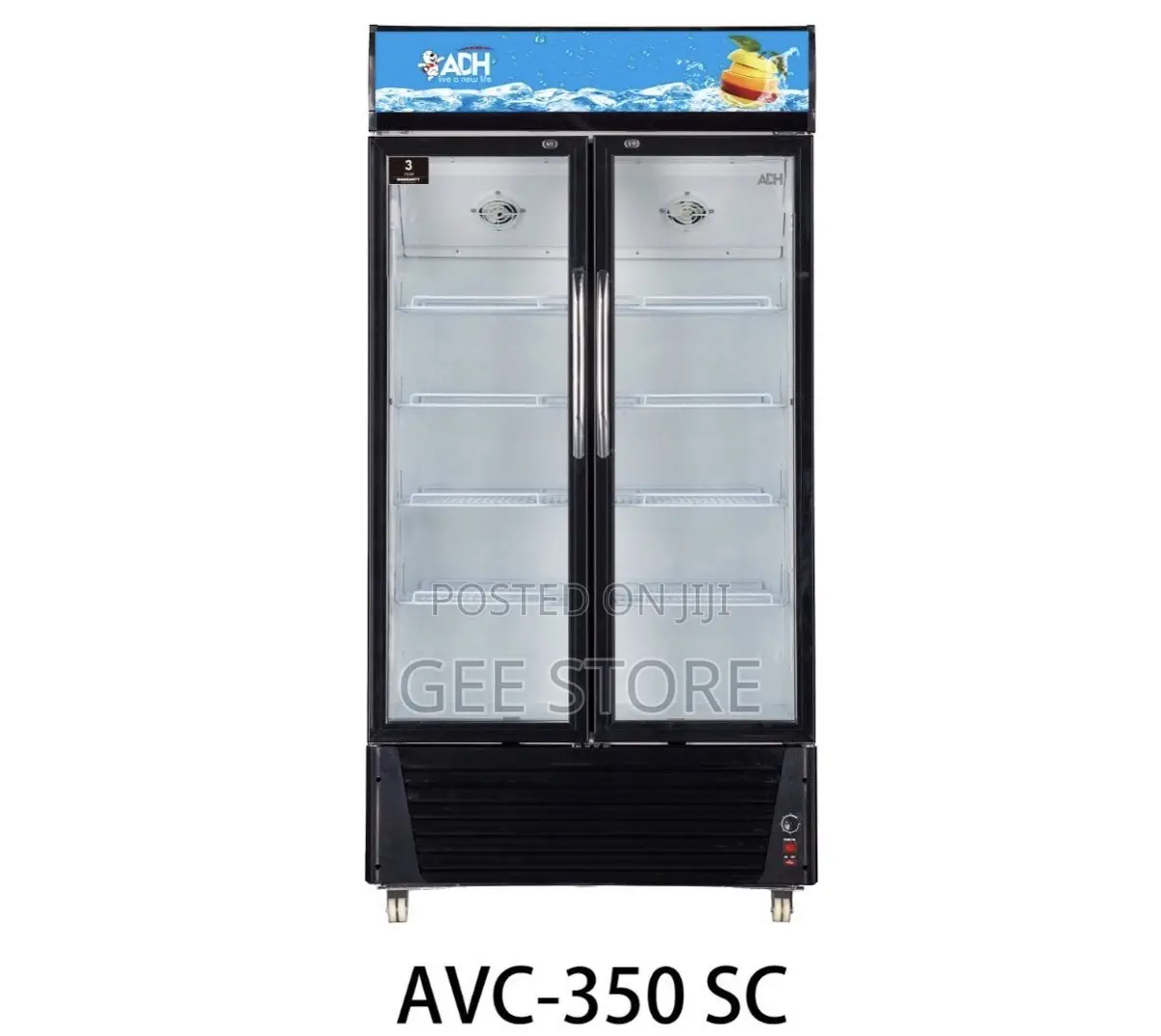 ADH Double-Door Showcase Refrigerator (AVC-350 SC)