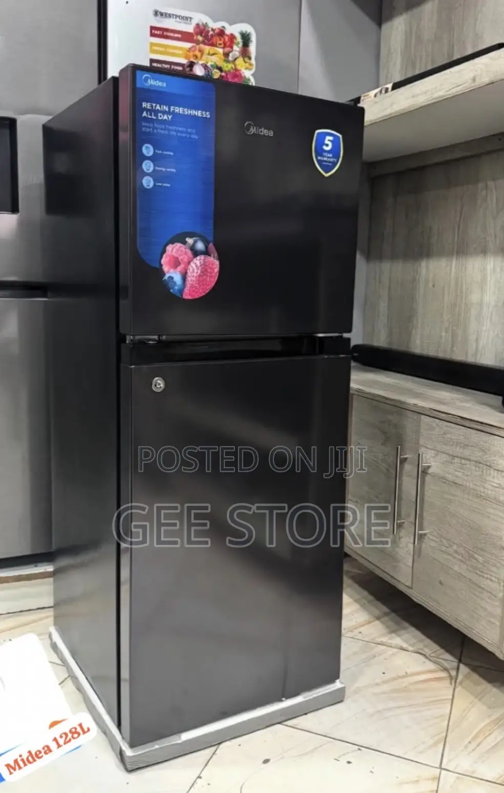 Midea Refrigerator 128L Double Door