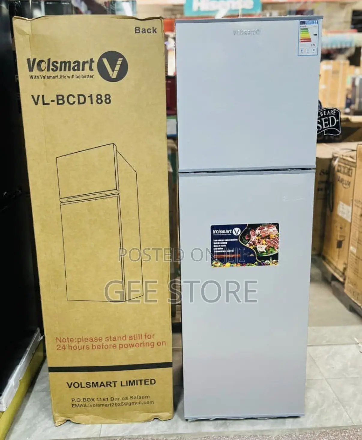 Volsmart VL-BCD188 Refrigerator 188L