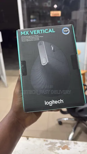 Logitech MX Vertical Ergonomic Wireless Mouse –Rechargeable, Bluetooth