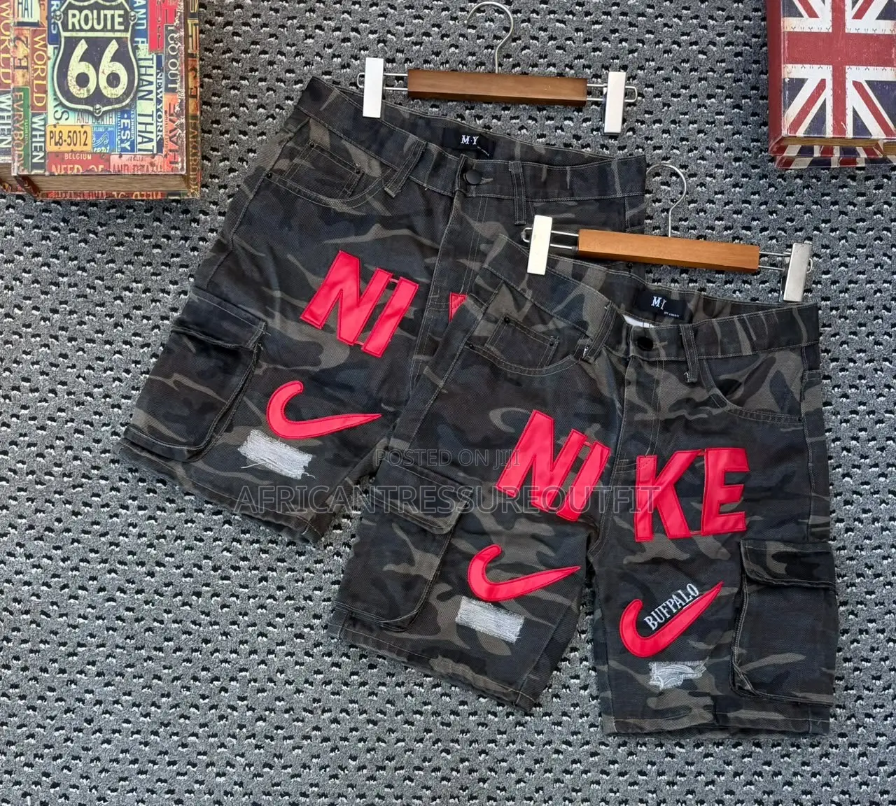 Camouflage Cargo Shorts Jeans Collection Available Size 30–36