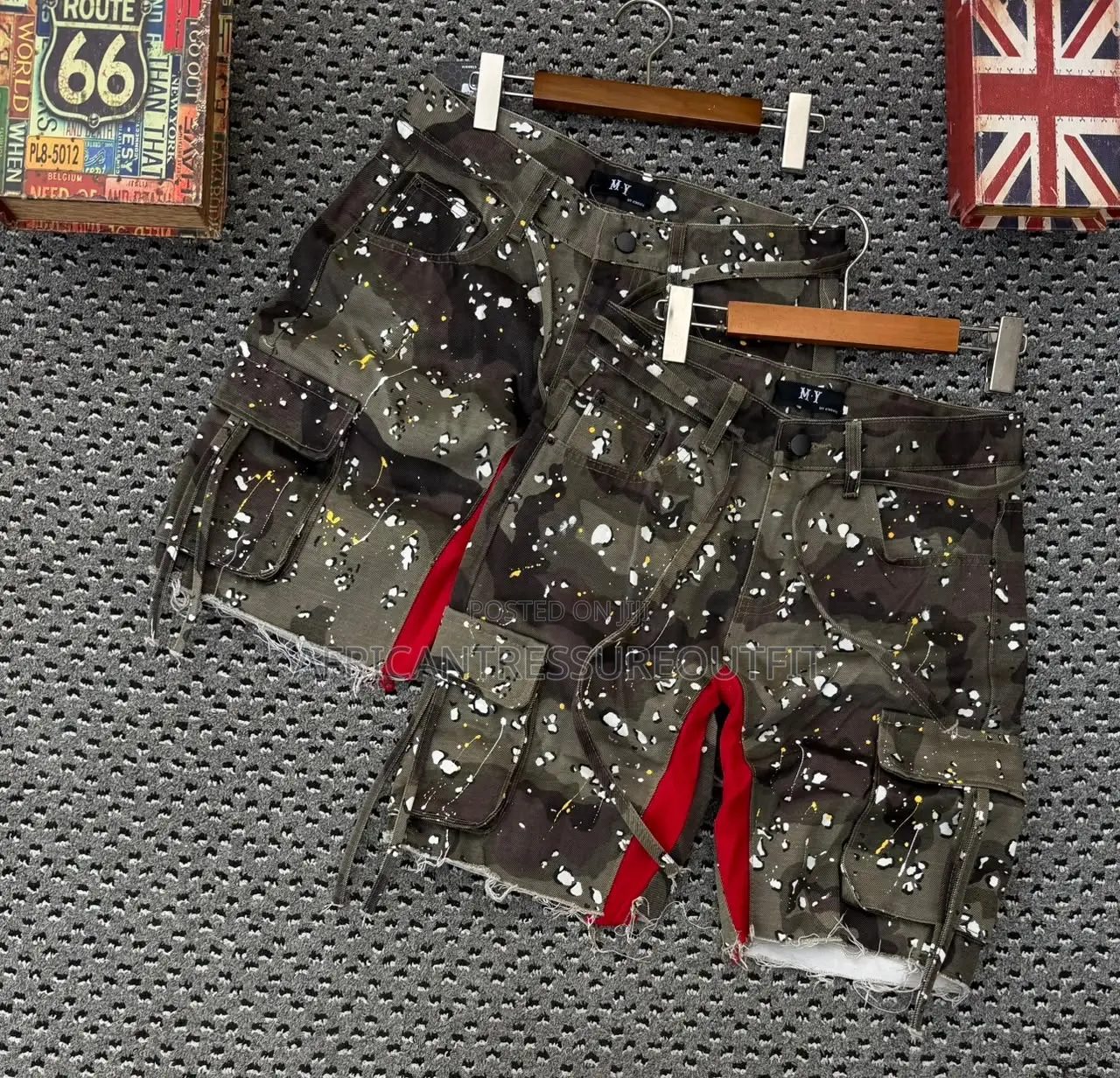 Camouflage Cargo Shorts Jeans Collection Available Size 30–36