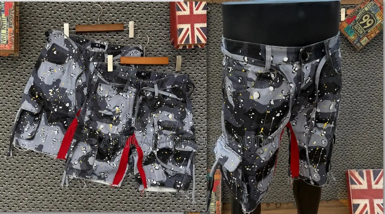 Camouflage Cargo Shorts Jeans Collection Available Size 30–36